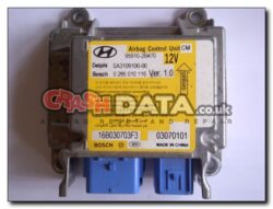 Hyundai 95910-2B470 Delphi/Bosch SA3109100/0 285 010 116 airbag module reset and repair by Crash Data