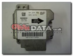 Vauxhall Astra 09 229 302 BF SRS Unit Reset and Repair 5WK4 2925