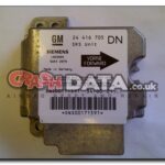 24 416 705 DN Vauxhall Astra Airbag Module Reset And Repair 5WK4 2979