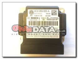 6C0 959 655 A VW POLO Airbag Control Module Reset And Repair 0 285 011 744