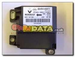 Dacia Duster 8201 163 304 Airbag Control Module Reset and Reset