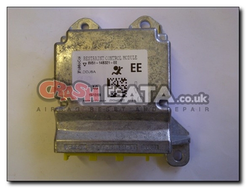 Ford Fiesta 8V51 14B321 EE airbag module reset and repair by crashdata.co.uk