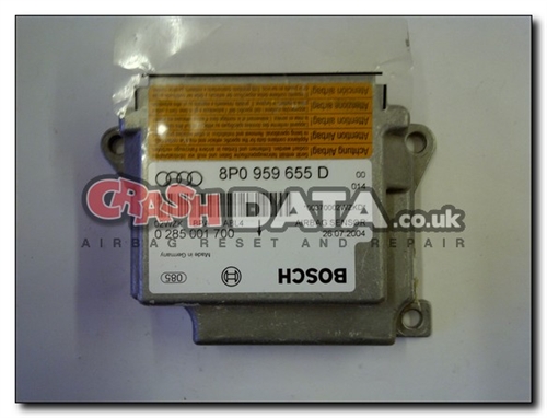 8P0 959 655 D Bosch 0 285 001 700 Crash Data Airbag Module Repair